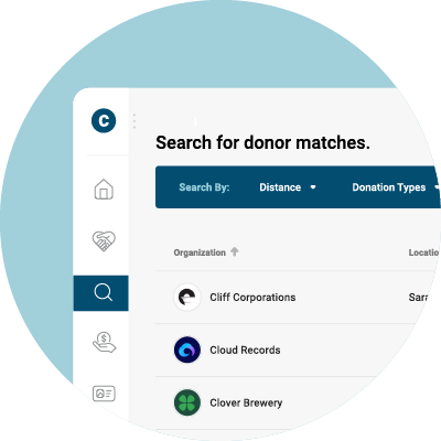 search for donors